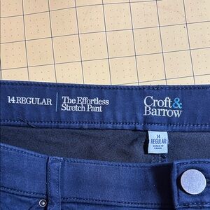 Croft & Barrow Women's Dark Blue Stretch Pants